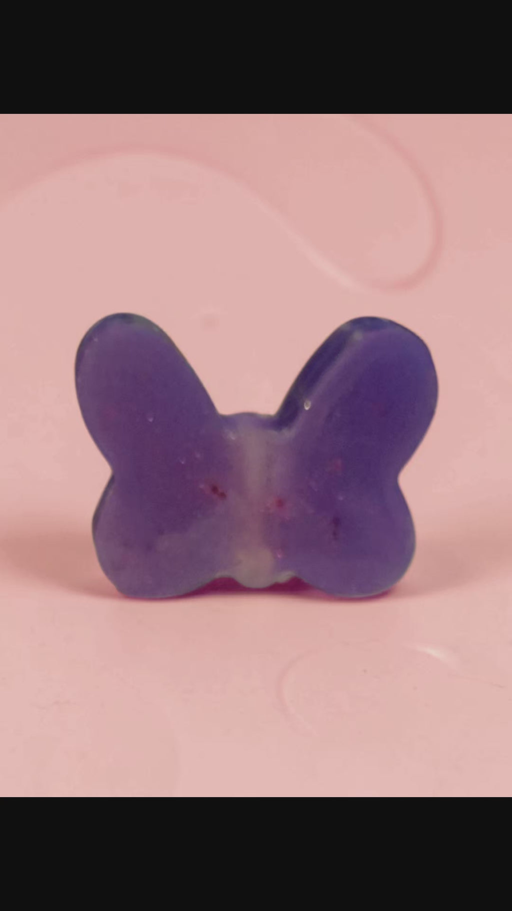 Glow-in-the-Dark Resin Butterfly Straw Topper – Translucen