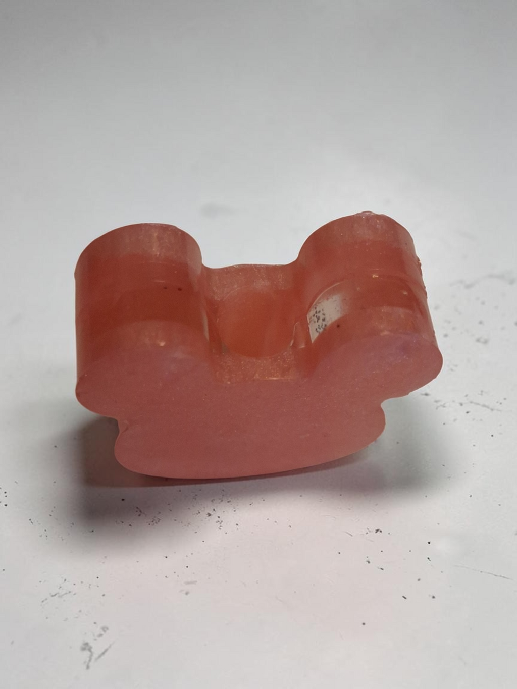 Pink Resin Bear Straw Charm for Tumblers