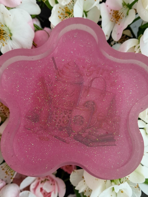 "Girl Boss" Sparkle & Glow Resin Coaster