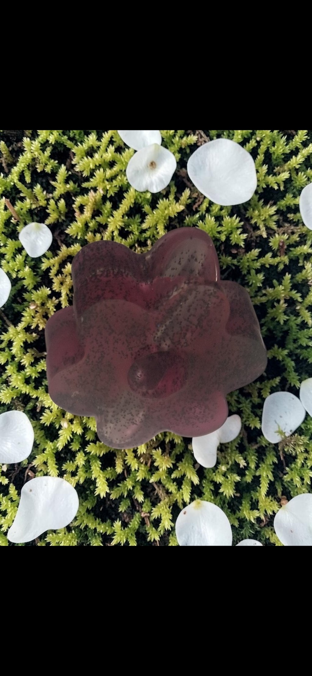 🌸 Glow-in-the-Dark Flower Straw Topper – Iridescent Glitter Finish