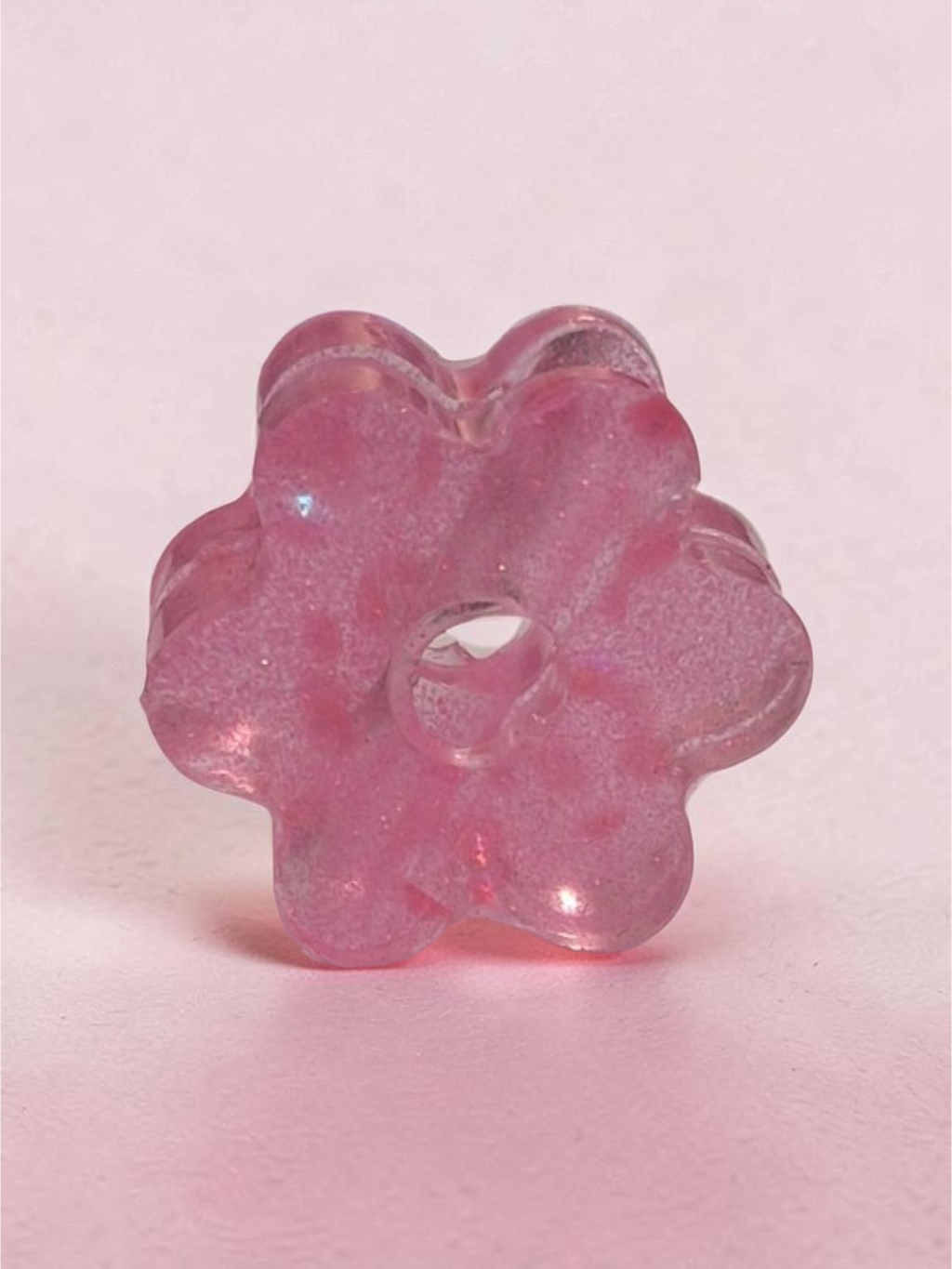 Glow-in-the-Dark Flower Straw Topper – Pink Floral Tumbler Accessory