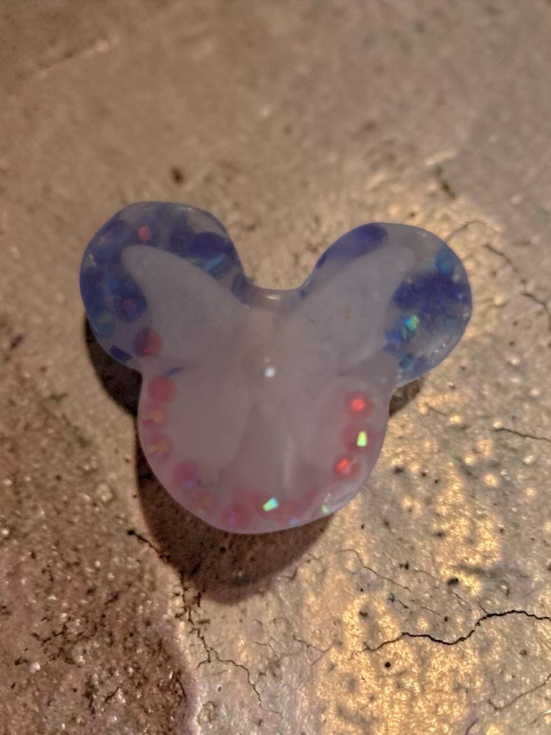 Handmade Resin Butterfly Mouse Ear Straw Topper | Fits Standard Straws & Tumblers